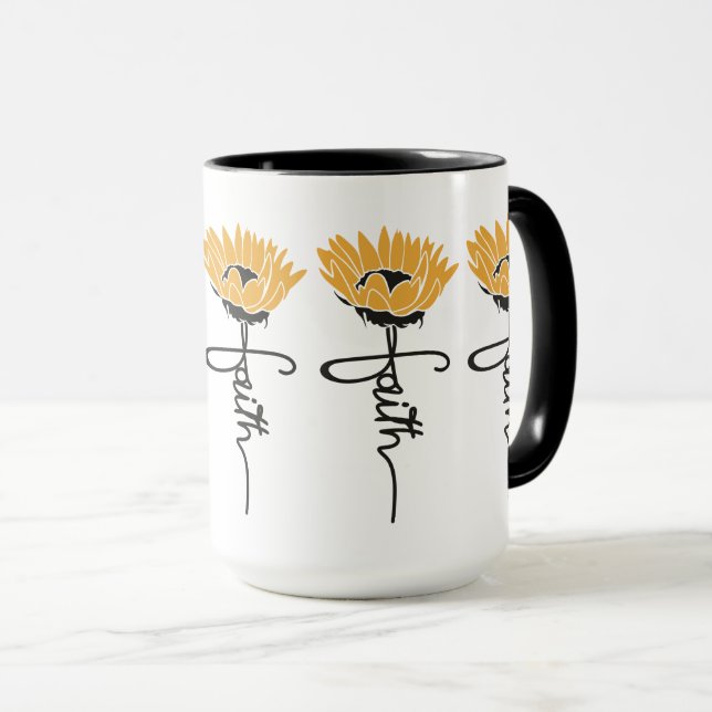 Sunflower Faith Mug Mugg (Framsida höger)
