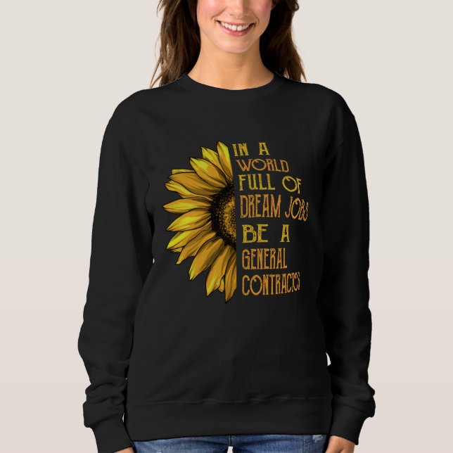 Sunflower  General Contractor T Shirt (Framsida)