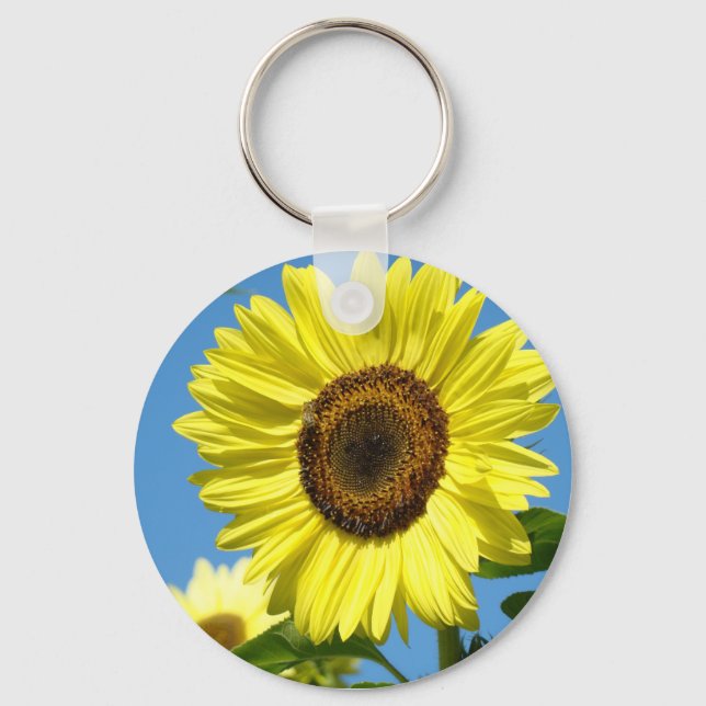 SUNFLOWER GIFTS Sol Flowers Keychains Blommigt Nyckelring (Framsida)