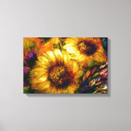 "Sunflower Gold" 18" x 12"  Canvastryck