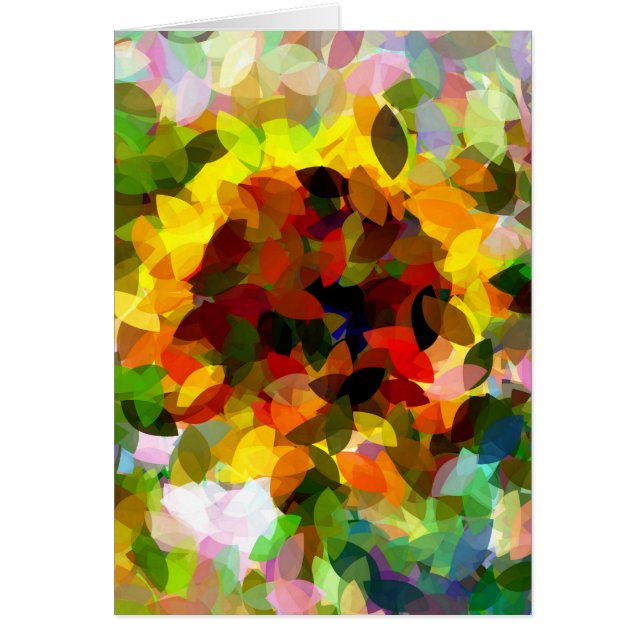 SUNFLOWER HÄLSNING Card Hälsningskort (Framsidan)