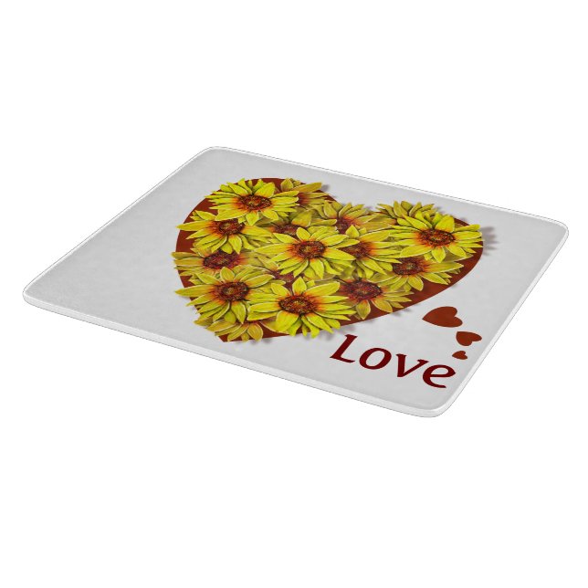 Sunflower Heart Cutting Board (Hörn)