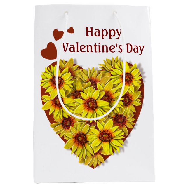 Sunflower Heart Gift Bag (Framsidan)