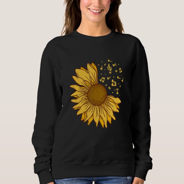 Sunflower Hope Positive Music Flowers Sunflowers 1 T Shirt (Framsida)