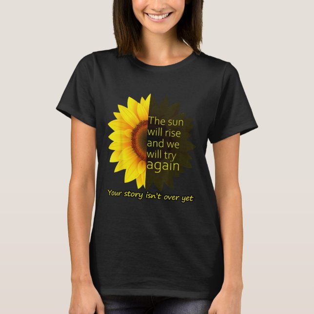 Sunflower Hope  T Shirt (Framsida)