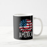 Sunflower Independence Day - Usa American Flag 4th Kaffemugg<br><div class="desc">Sunflower Independence Day - Usa American Flag 4th Of July</div>