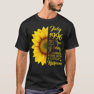 Sunflower July 1996 25 Years Of Being Sunshine Hur T Shirt