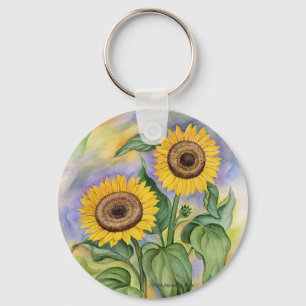 SUNFLOWER KEYCHAIN NYCKELRING
