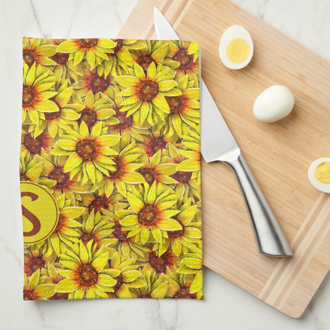 Sunflower Kitchen Towel Kökshandduk (Vikt i Fjärdedel)