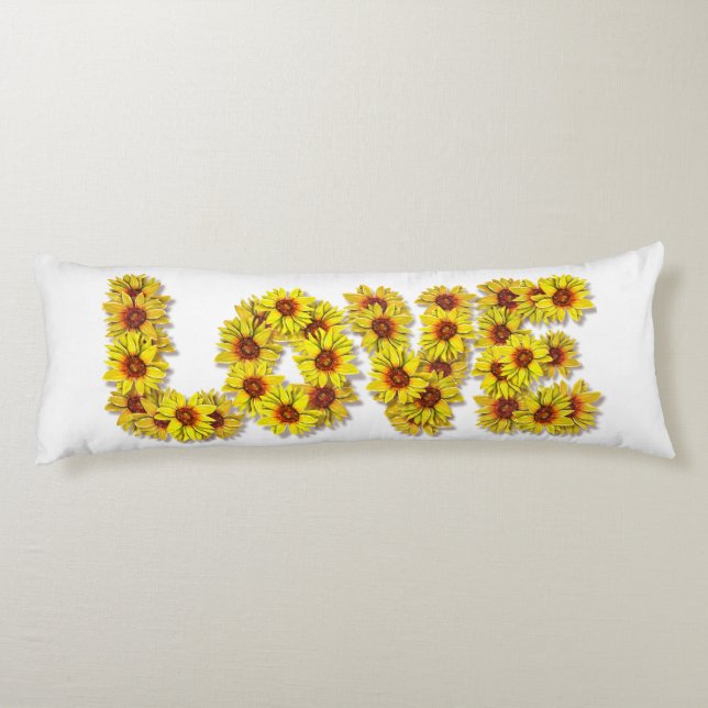 Sunflower Love Body Pillow Kroppskudde (Baksidan)