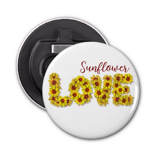 Sunflower Love Bottle Opener Flasköppnare (Framsidan)