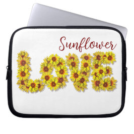 Sunflower Love Laptop Case Fodral