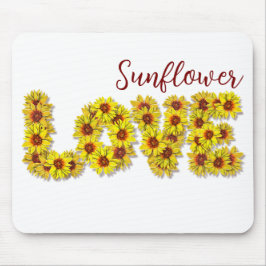 Sunflower Love Mouse Pad Musmatta