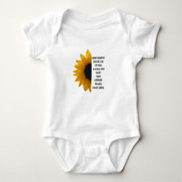 SUNFLOWER MED BABY BESKRIVNINGAR PÅ EN biet T Shirt