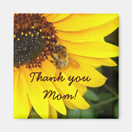 SUNFLOWER MED BEE Magnet