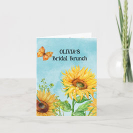 SUNFLOWER MÖHIPPA FOLING INVICATION MEDDELANDE