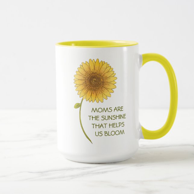 Sunflower Mother's Day Coffee Mug Mugg (Höger)