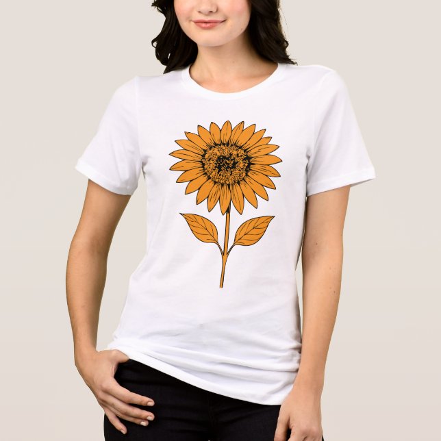 Sunflower Nightfall T Shirt (Framsida)