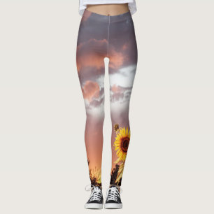 SUNFLOWER OCH ROSA SOMMER SUNSET LEGGINGS