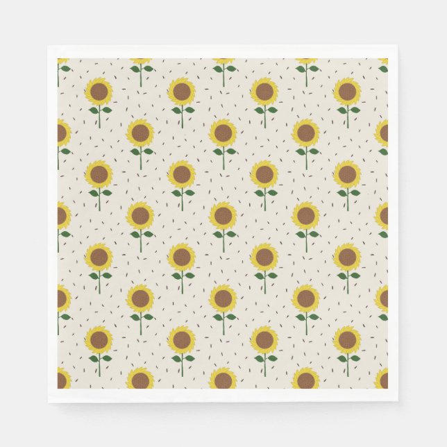 Sunflower Paper Napkins Pappersservett (Framsidan)