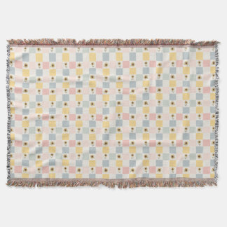 Sunflower Patchwork Decorative Blanket - Farmhouse Filt
