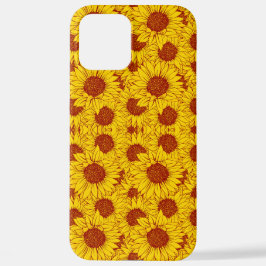 Sunflower Pattern – Bright Yellow Floral Aesthetic