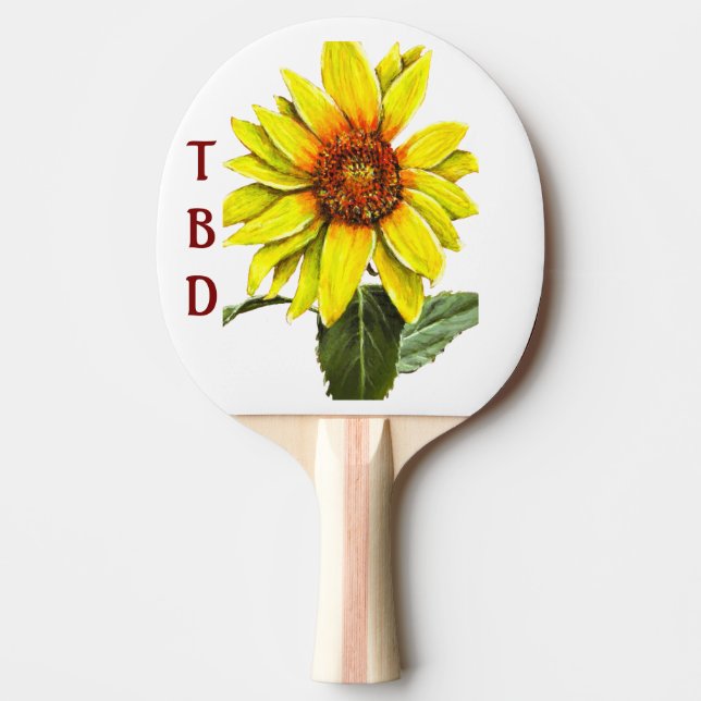 Sunflower Ping Pong Paddle Pingisracket (Framsidan)