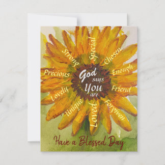 Sunflower Postcard Julkort