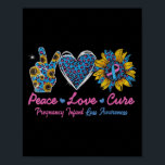 Sunflower Ribbon Pregnancy Infant Loss Awareness C Poster<br><div class="desc">Sunflower Ribbon Pregnancy Infant Loss Awareness Costume</div>