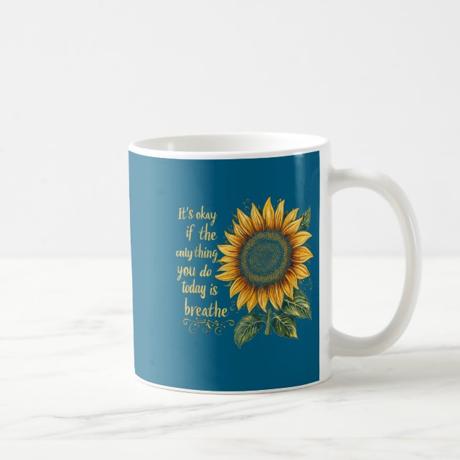 Sunflower Suicide Awareness  Kaffemugg (Höger)