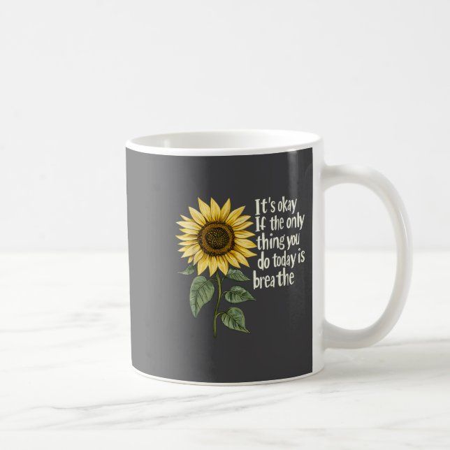 Sunflower Suicide Awareness  Kaffemugg (Höger)