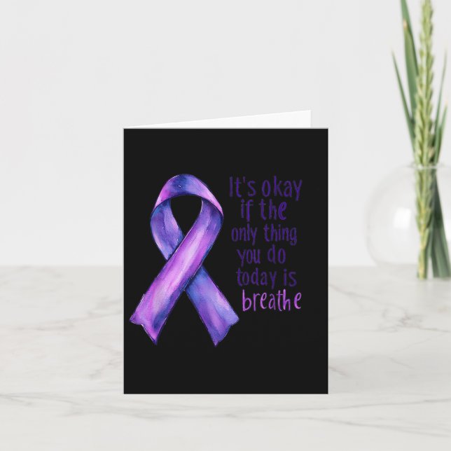 Sunflower Suicide Awareness  Kort (Framsida)