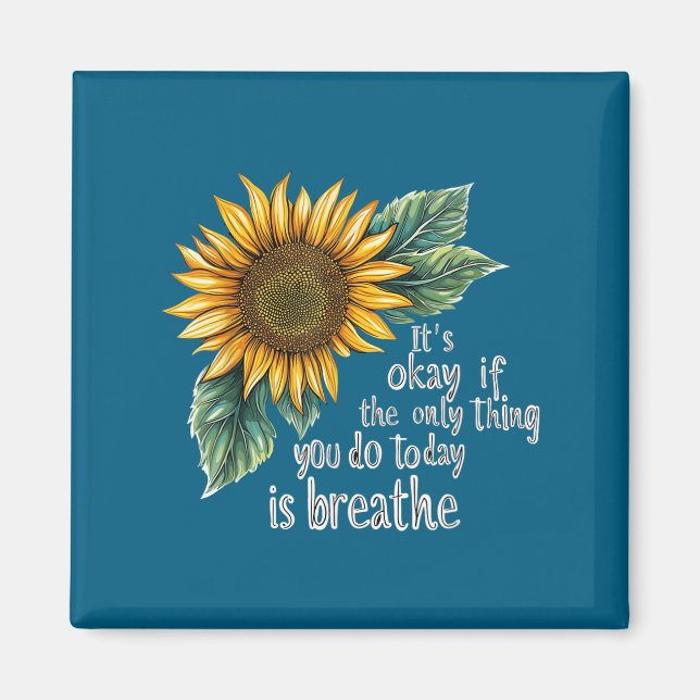 Sunflower Suicide Awareness  Magnet (Framsidan)