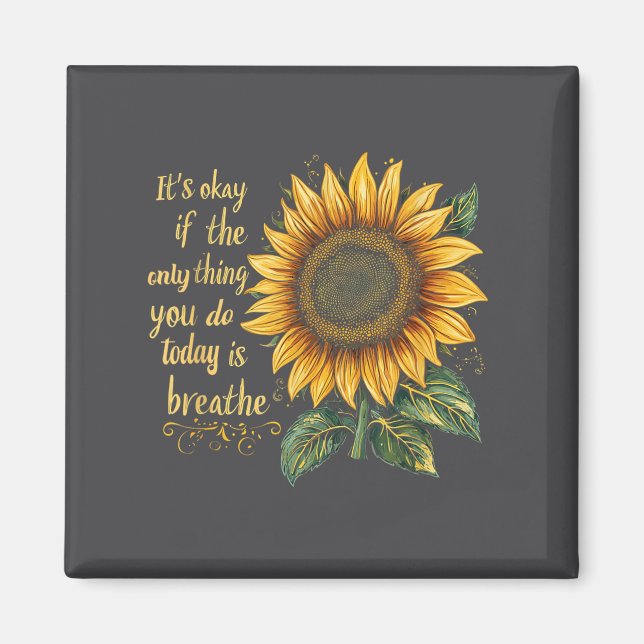 Sunflower Suicide Awareness  Magnet (Framsidan)