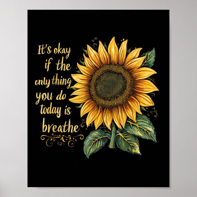 Sunflower Suicide Awareness  Poster (Framsidan)