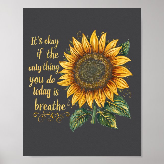 Sunflower Suicide Awareness  Poster (Framsidan)