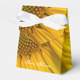 SUNFLOWER SUNSHINE PHOTO FAVOR BOX PRESENTASKAR