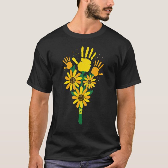 Sunflower Syndrome Epileptic Disorder Awareness_10 T Shirt (Framsida)