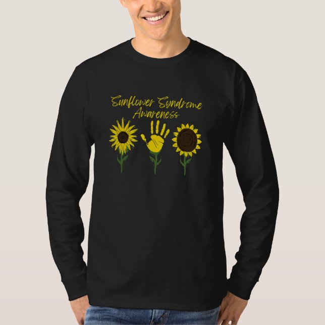 Sunflower Syndrome Epileptic Disorder Awareness_4 T Shirt (Framsida)