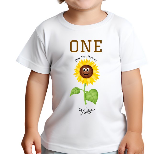 Sunflower T-Shirt Kids 1st Birthday Party (Skapare uppladdad)