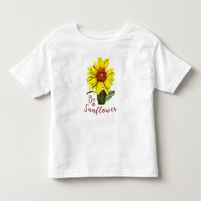 Sunflower Toddler T-Shirt (Framsida)