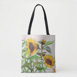 SunFlower Tote Bag Tygkasse
