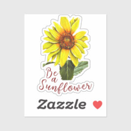 Sunflower Vinyl Sticker Klistermärken