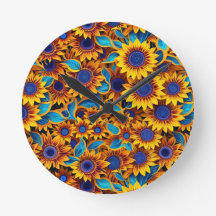 Sunflower Wall Clock
