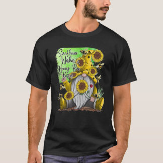 Sunflower Wishes And Honey Bee Kisses With Cute Su T Shirt