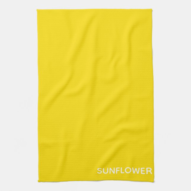 Sunflower Yellow Colour Name Kökshandduk (Vertikal)