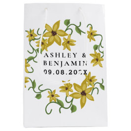 Sunflower Yellow Floral Botanical Hand drawn Oil 