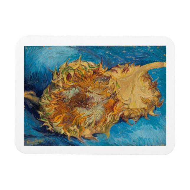 "SUNFLOWERS 1887" AV VINCENT VAN GOGH MAGNET (Horisontell)