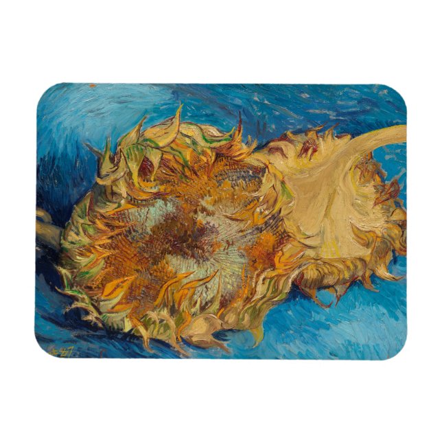 "SUNFLOWERS 1887" AV VINCENT VAN GOGH MAGNET (Horisontell)