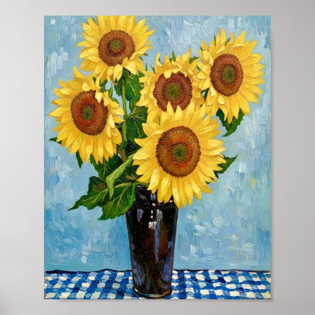 Sunflowers After Van Gogh Poster (Framsidan)